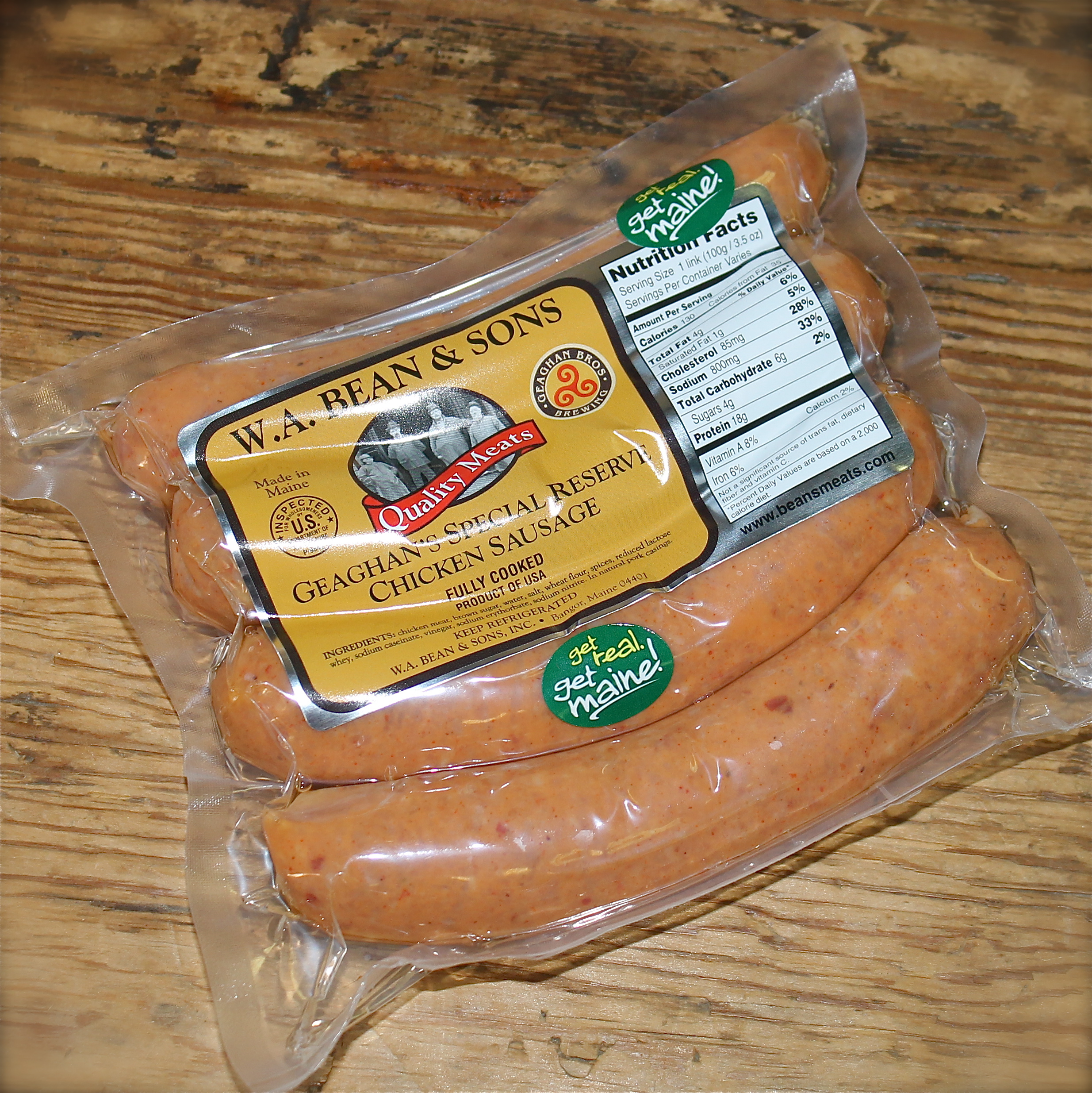 Geaghan's Special Reserve Chicken Sausage