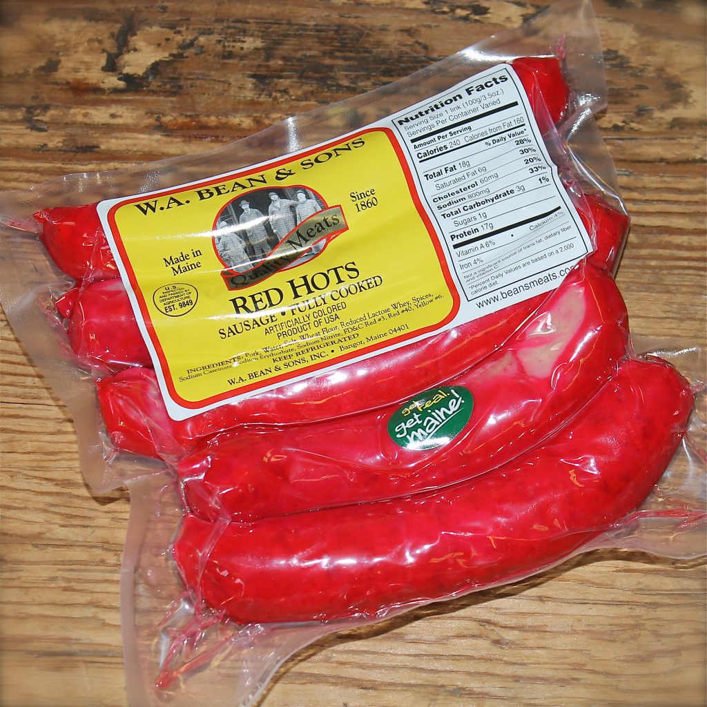 Pork "Red Hot" Sausage W.A. Bean & Sons