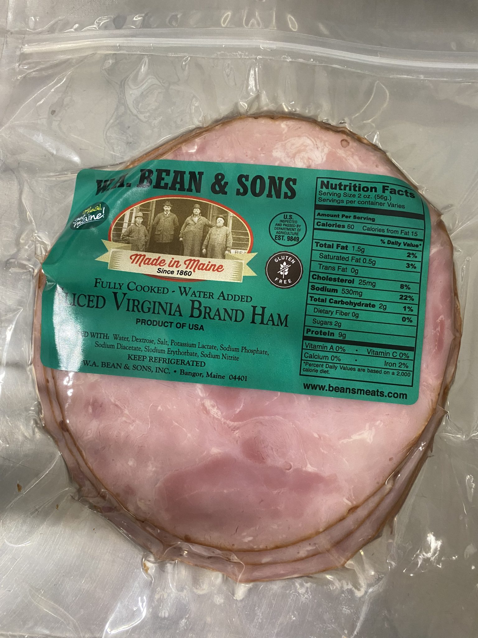 Virginia Baked Ham 12oz W.A. Bean & Sons